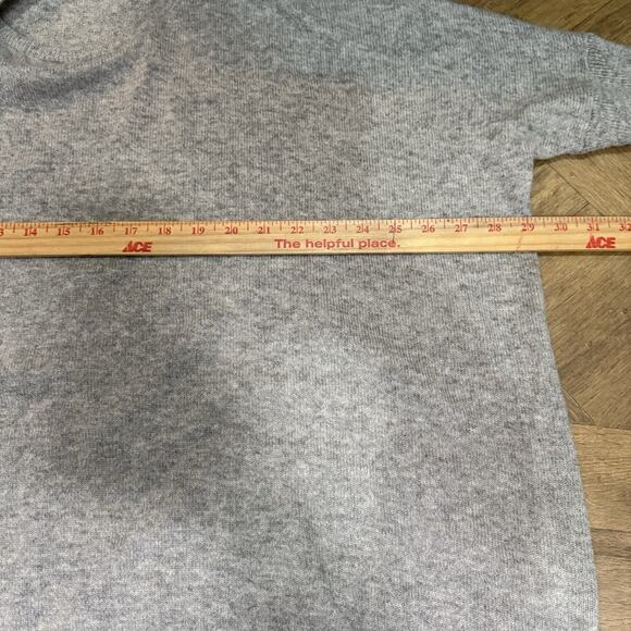 Subtle Luxury 100% Cashmere Dolman Sleeve Slouchy Pullover Sweater Gray Size S - Picture 5 of 7